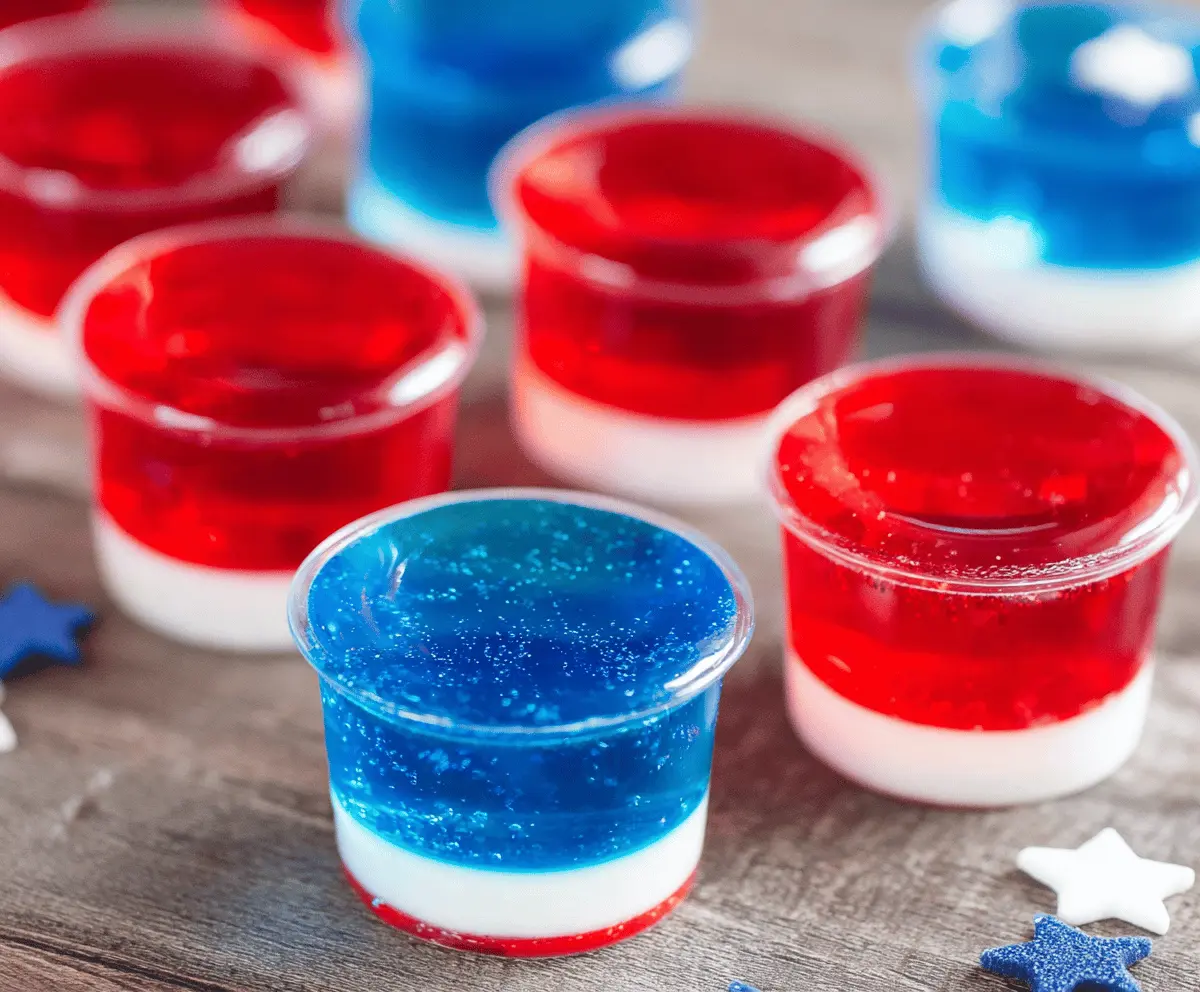 Easy Patriotic American Flag Jello Shots Recipe