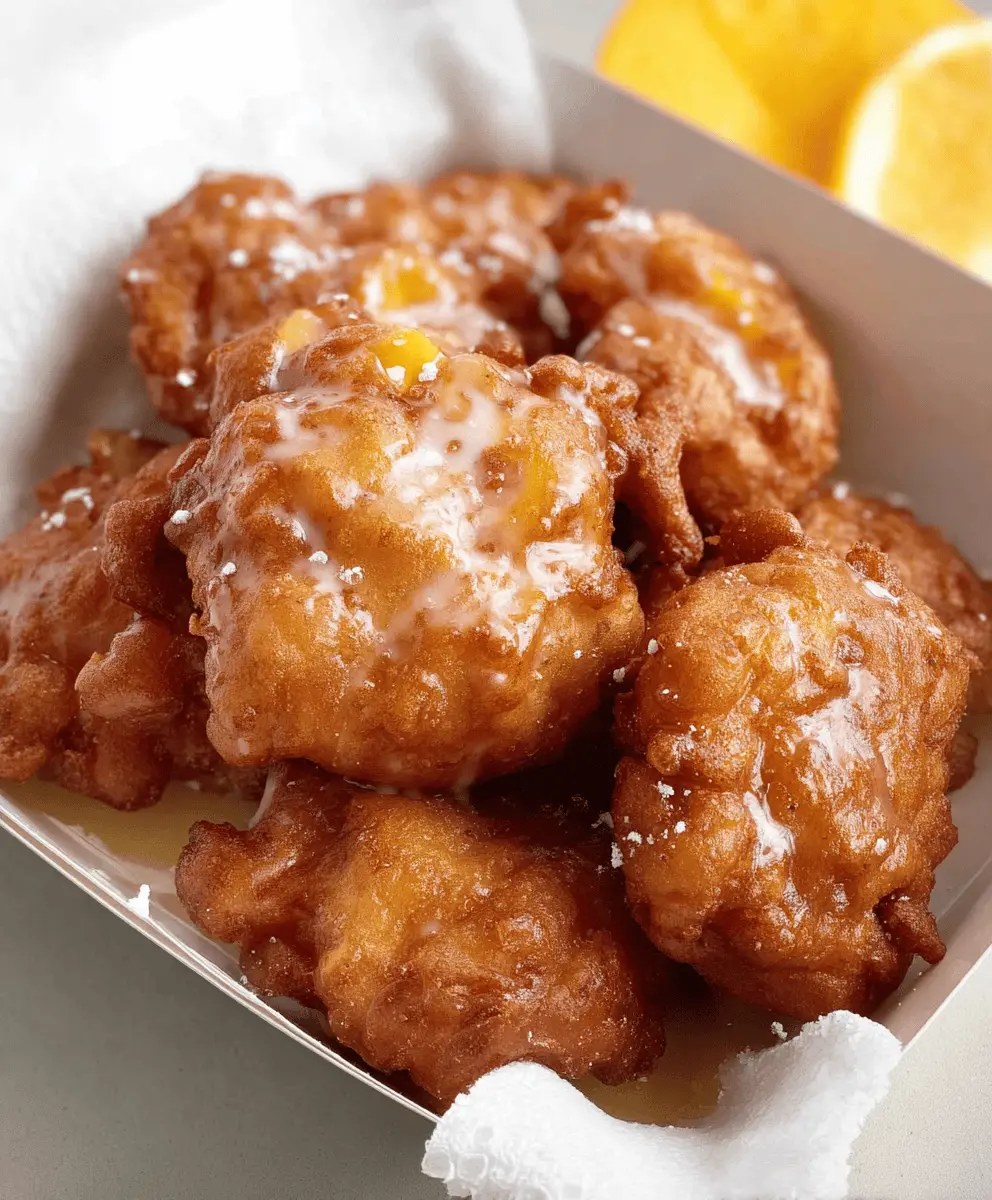 Easy Homemade Fresh Peach Fritters Recipe