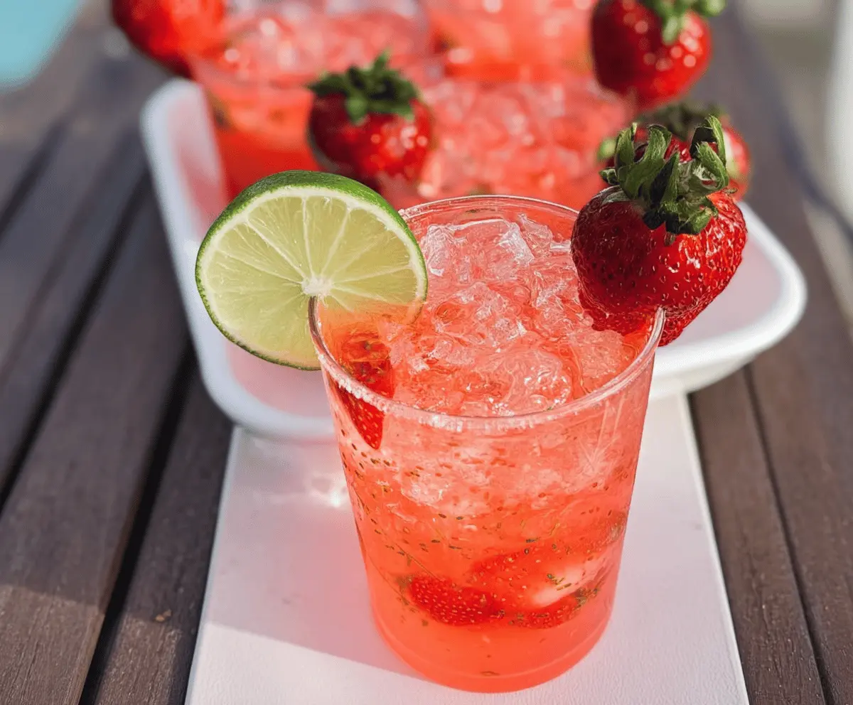 Refreshing Strawberry Tequila Soda Recipe