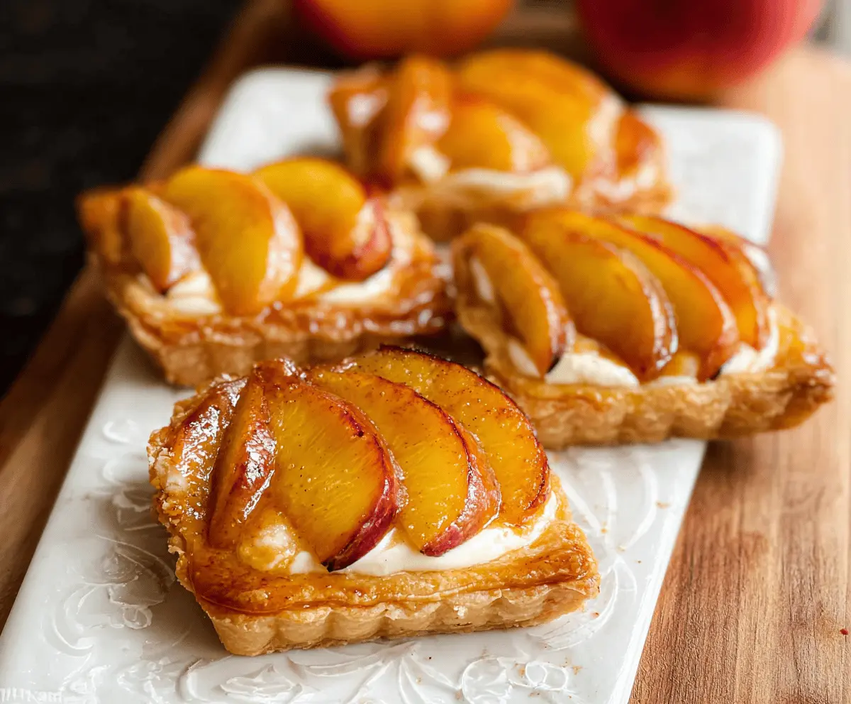 Mini Peach and Cream Cheese Tarts Recipe