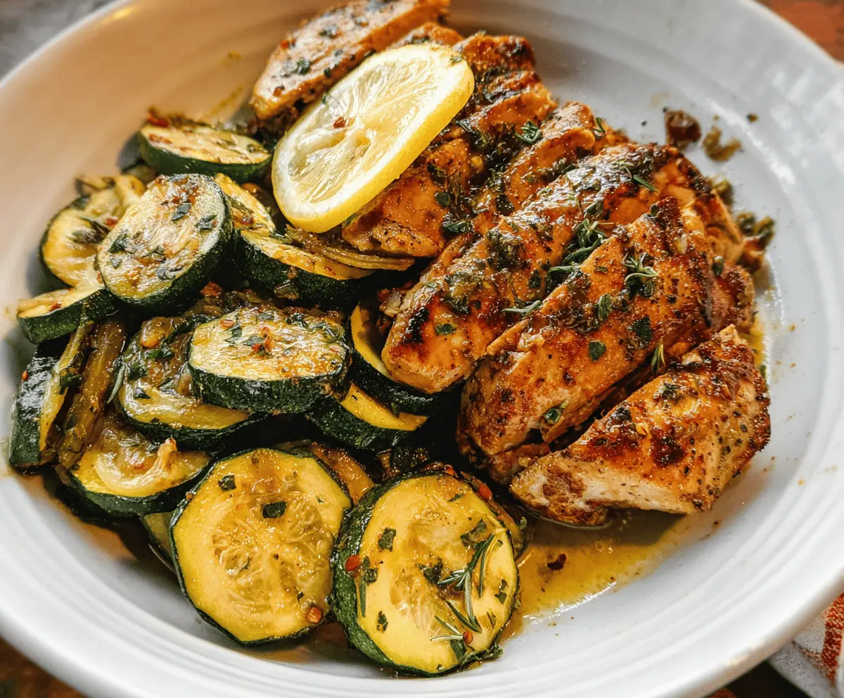 Easy Asado Chicken With Sauteed Lemon Zucchini