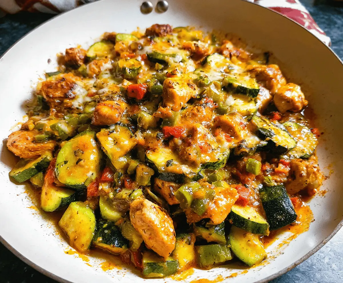 Easy Tex Mex Chicken and Zucchini Recipe
