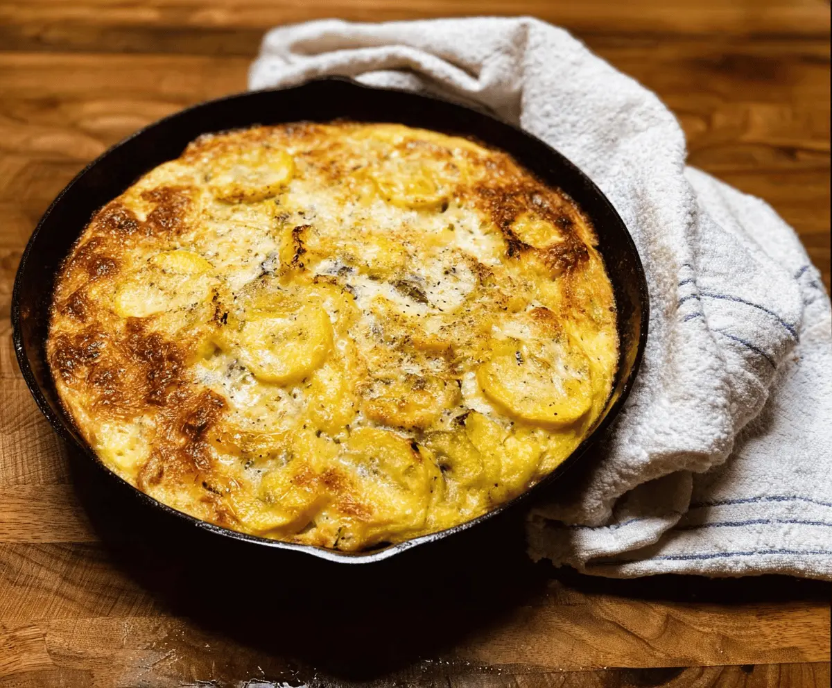 Easy Green Chile Yellow Squash Casserole Recipe