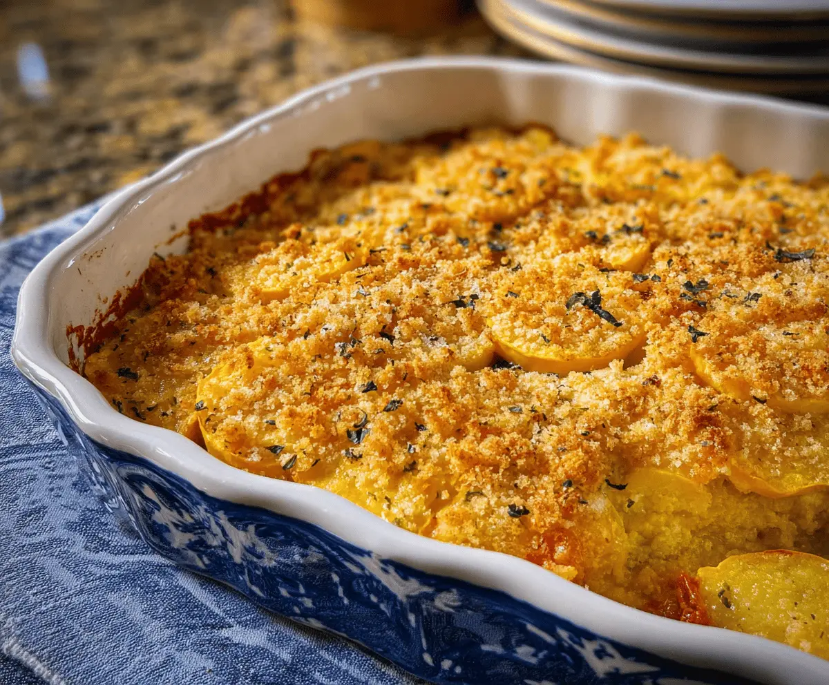 Easy Yellow Squash Casserole Recipe