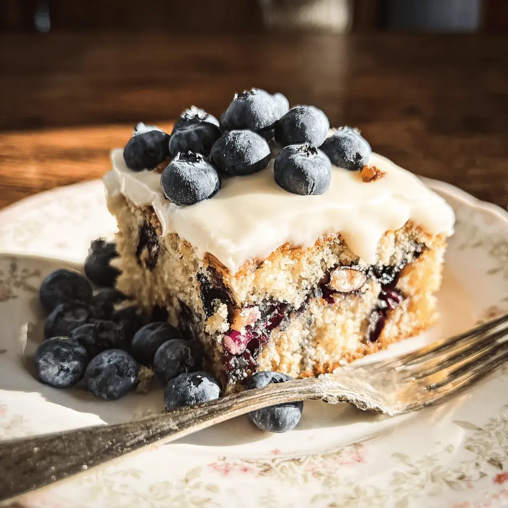 Moist Blueberry Zucchini Cake Recipe