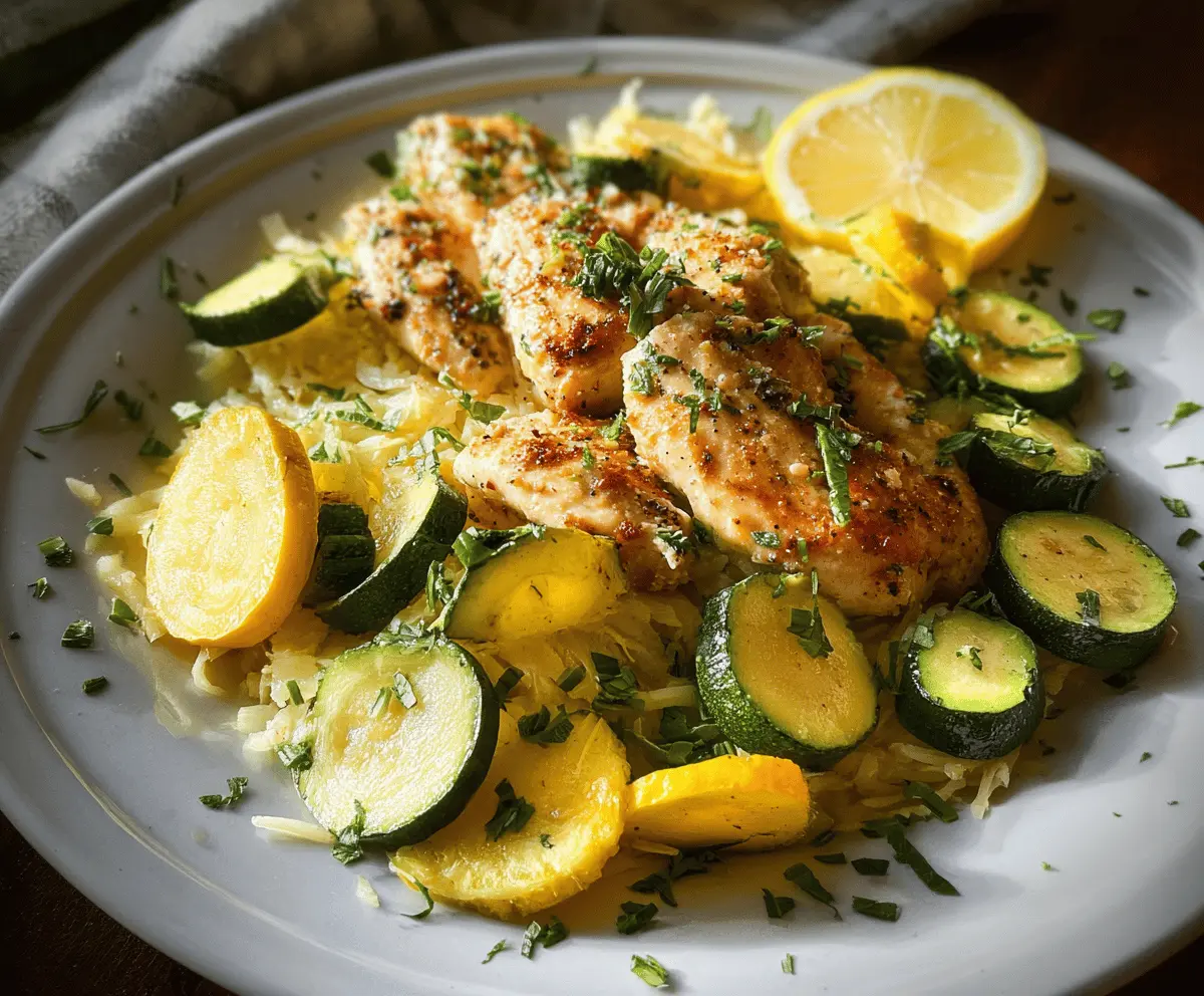 Easy Chicken Breast with Zucchini and Squash Recipe