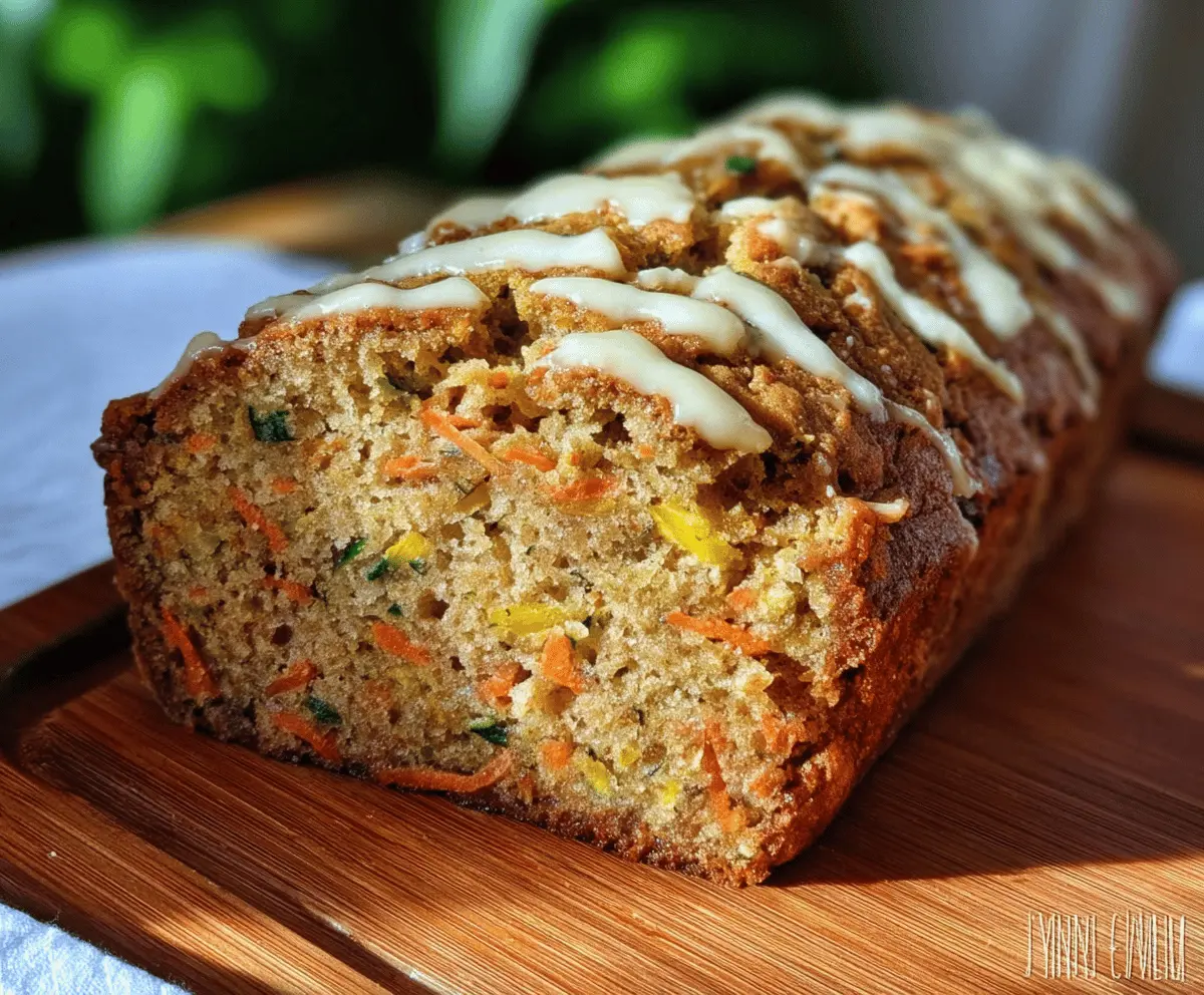 Moist Carrot Apple Zucchini Bread Recipe