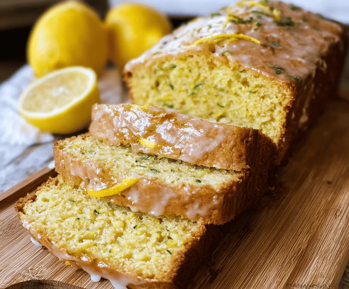 Moist Lemon Zucchini Bread Recipe