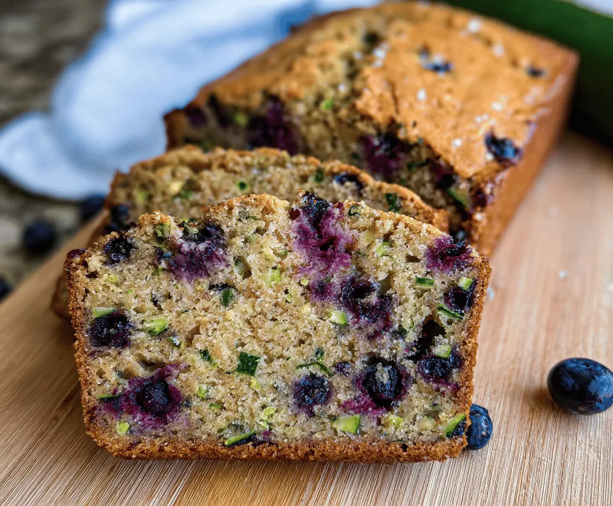 Moist Blueberry Zucchini Bread Recipe
