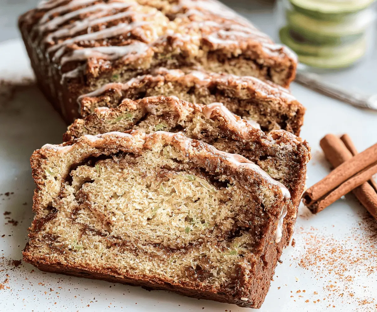 Moist Cinnamon Swirl Zucchini Bread Recipe