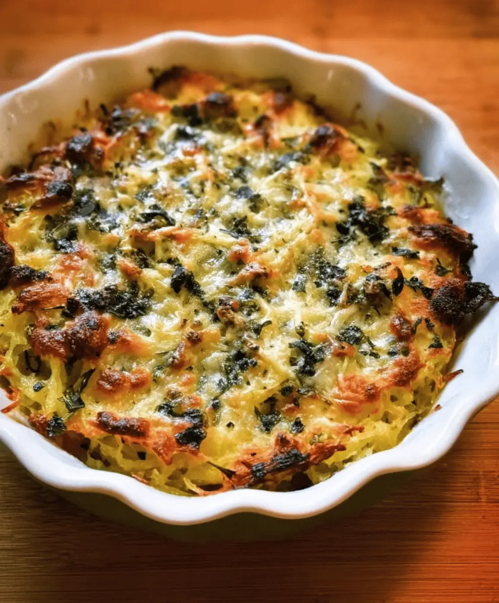Healthy Spaghetti Squash Au Gratin Recipe