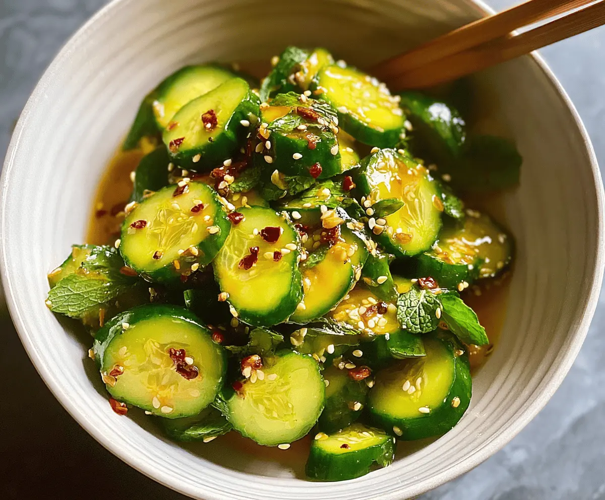 Easy Asian Cucumber Salad Recipe for Refreshing Meals
