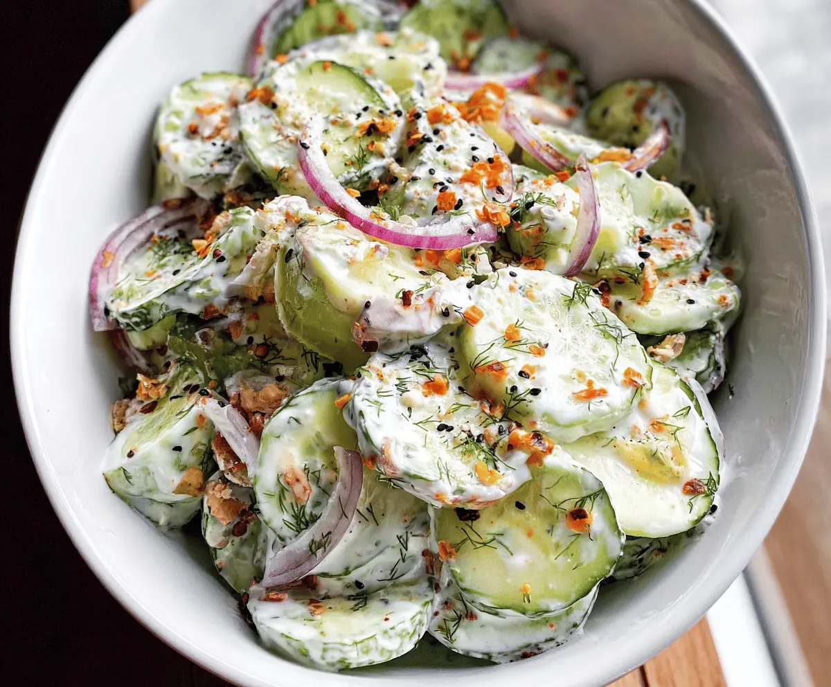 Fresh Everything Bagel Cucumber Salad Recipe