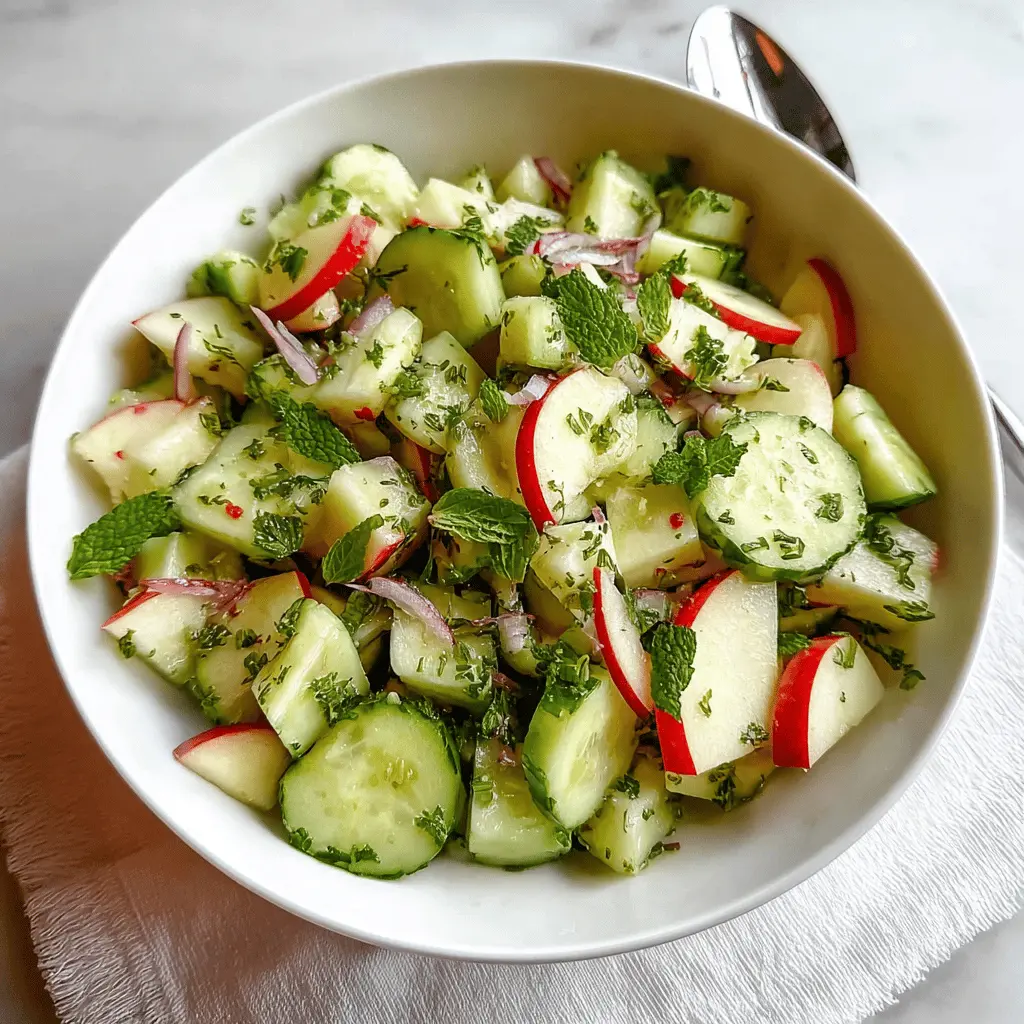 Fresh Cucumber Apple Salad Recipe for Summer