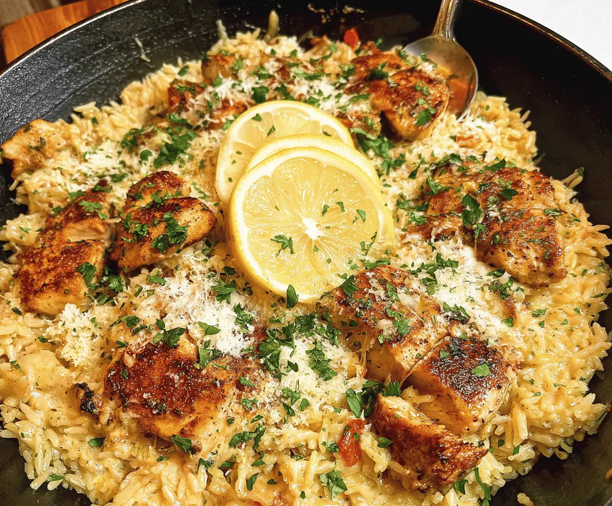 One-Pan Garlic Parmesan Chicken and Rice Recipe