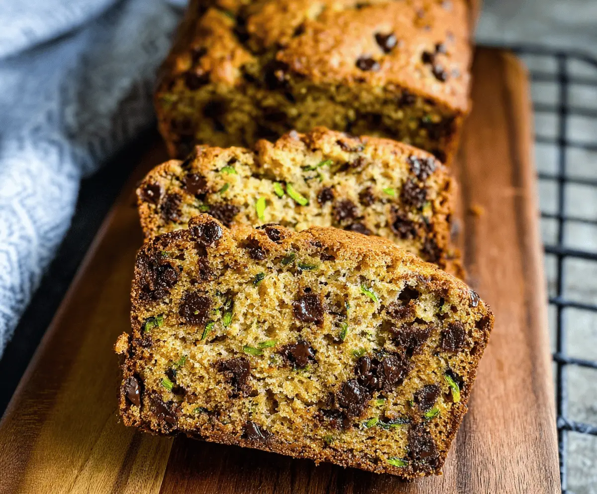 Moist Chocolate Chip Zucchini Bread Recipe