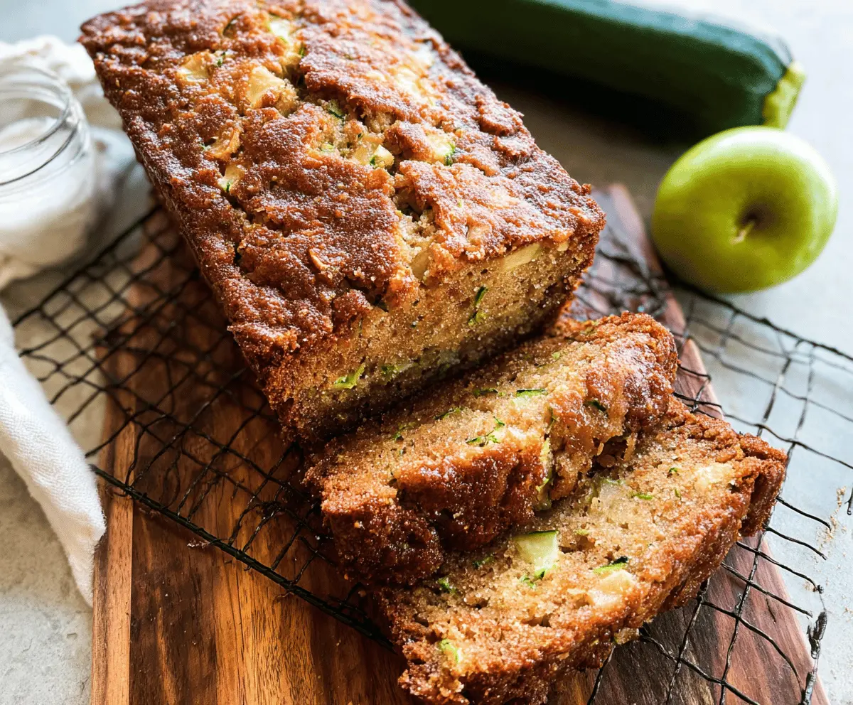 Moist Apple Zucchini Bread Recipe