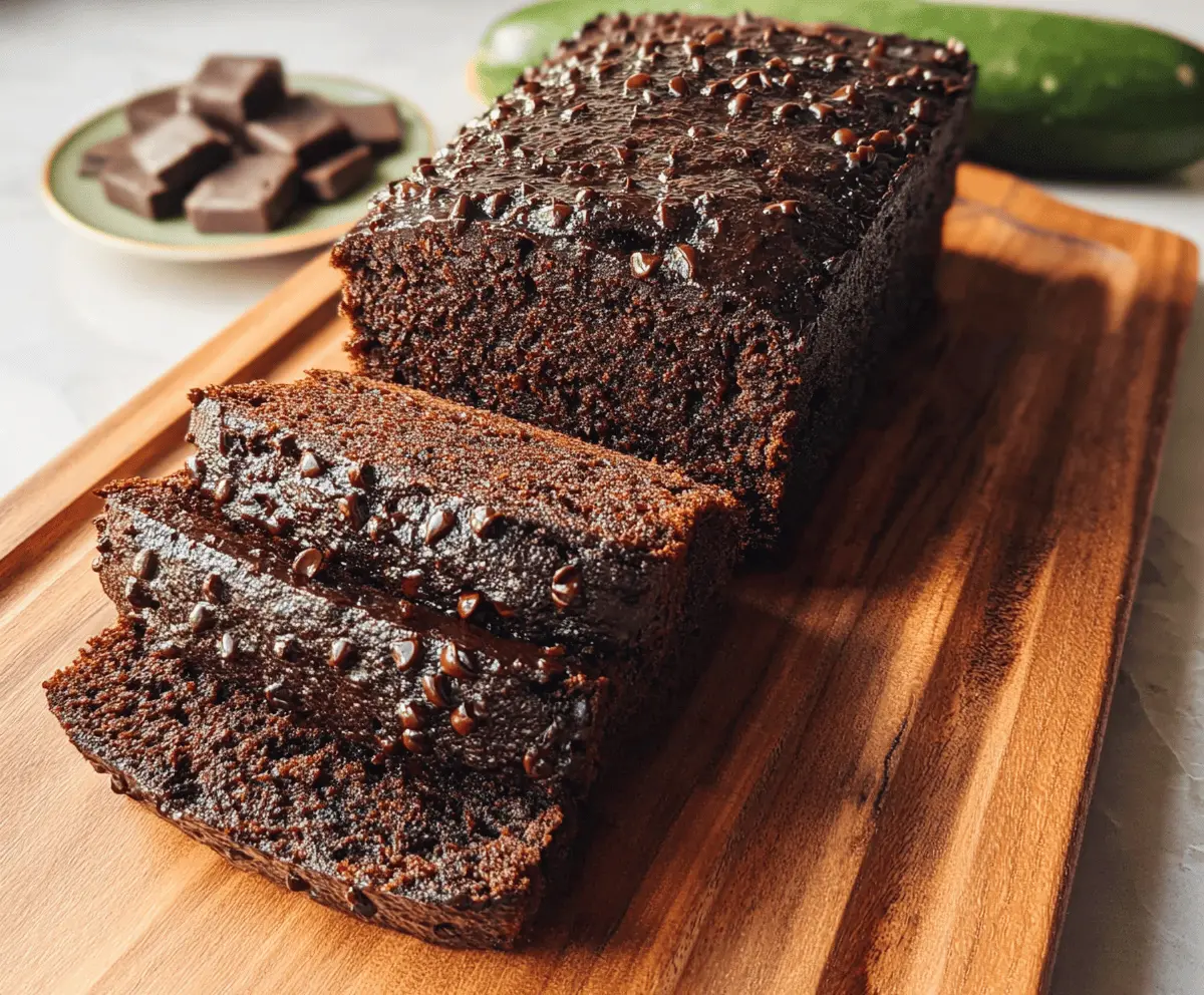 Moist Chocolate Zucchini Bread Recipe