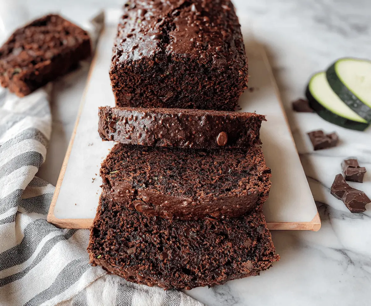 Healthy Chocolate Zucchini Bread Recipe