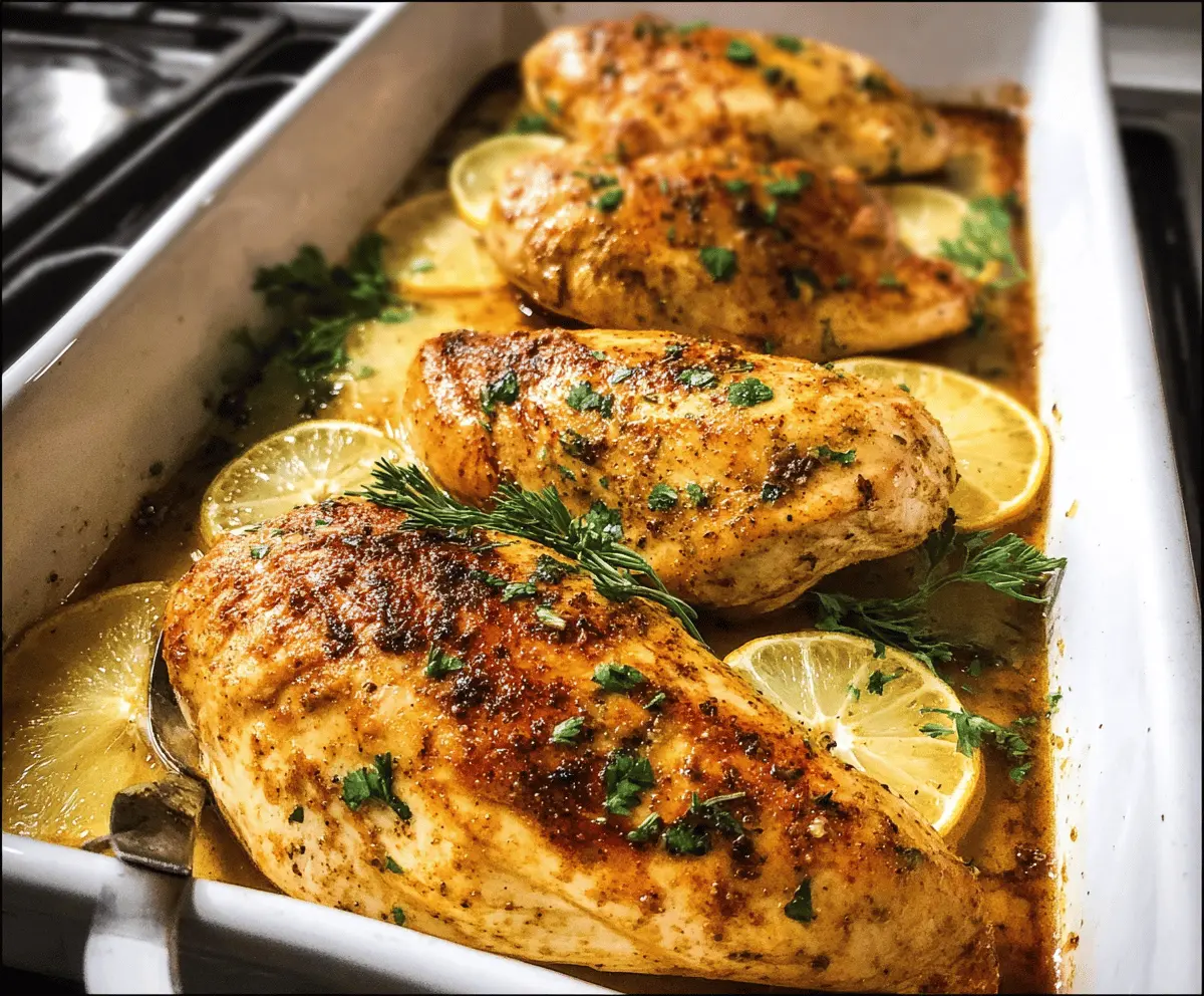 Juicy Oven Baked Chicken Breast Recipe