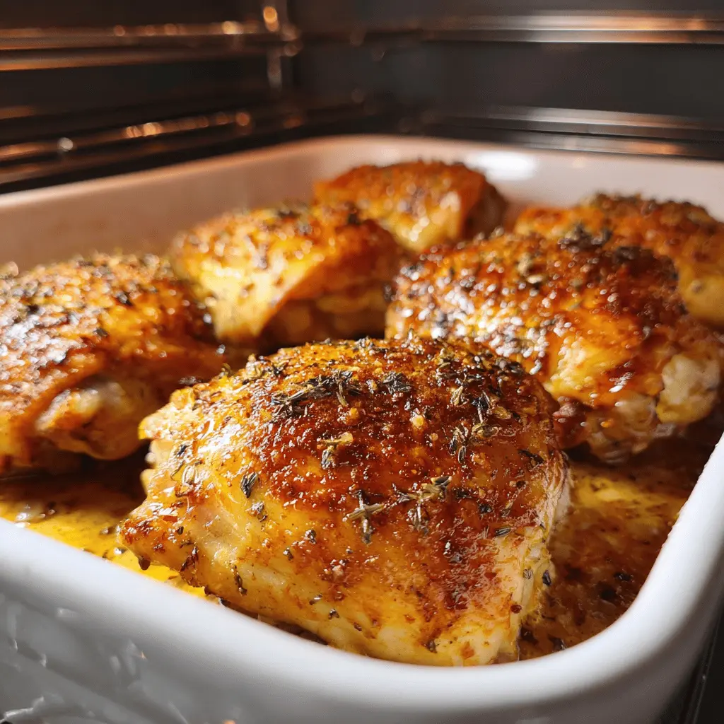 Easy 30-Minute Oven Baked Chicken Thighs