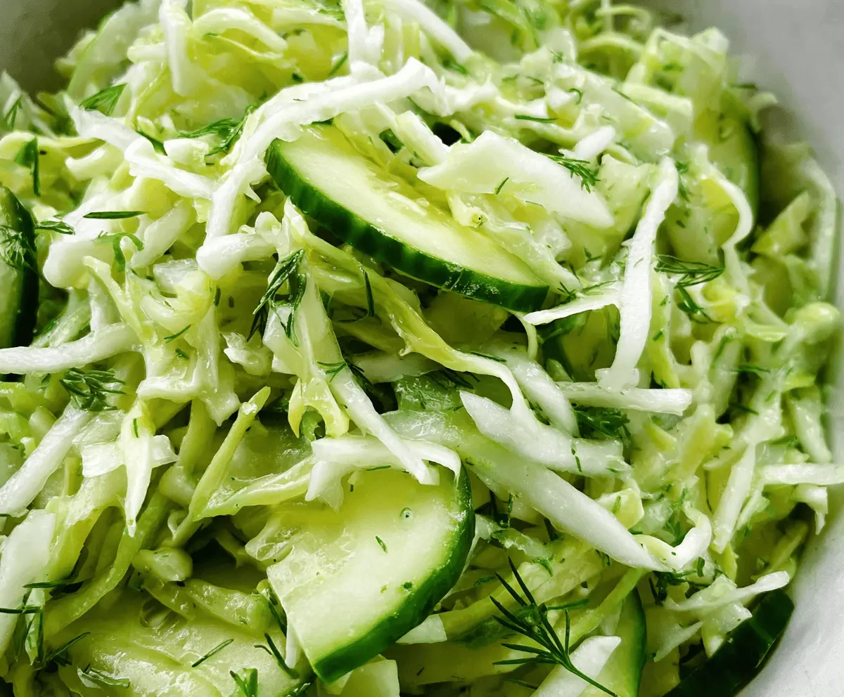 Refreshing Green Cabbage Cucumber Salad Recipe