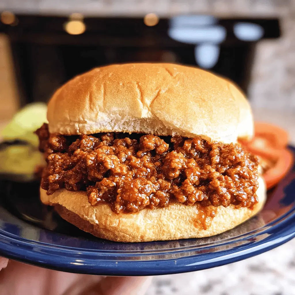 Easy Slow Cooker Sloppy Joes Recipe