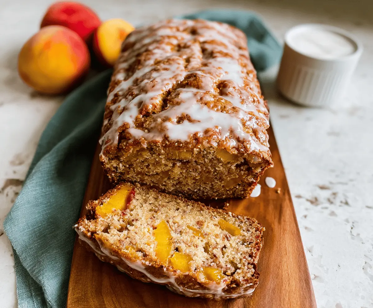 Easy Cinnamon Peach Bread Recipe with Sweet Swirl