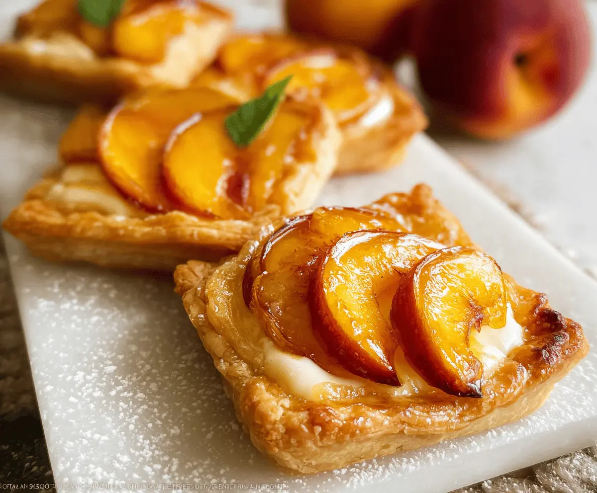 Mini Peach and Cream Cheese Tarts Recipe
