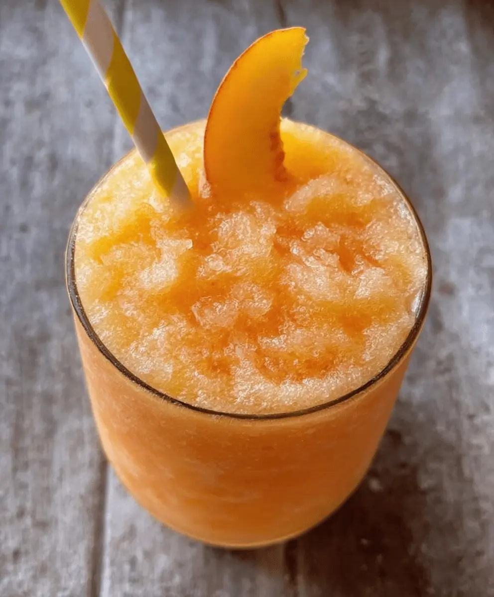 Refreshing Peach Lemonade Slush Recipe