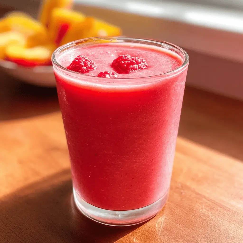 Refreshing Raspberry Peach Smoothie Recipe