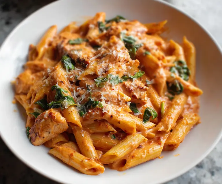 Chicken Creamy Tomato Pasta With Tender