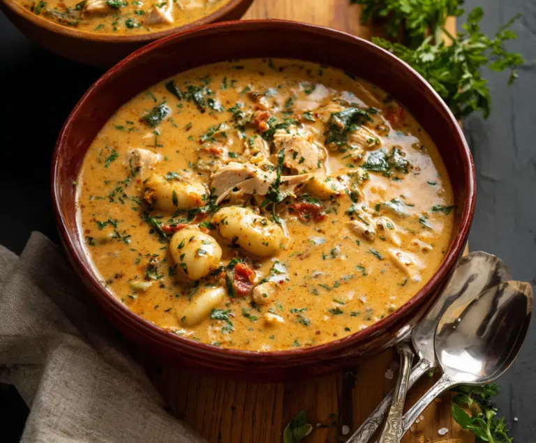 Marry Me Tuscan Chicken Gnocchi Soup