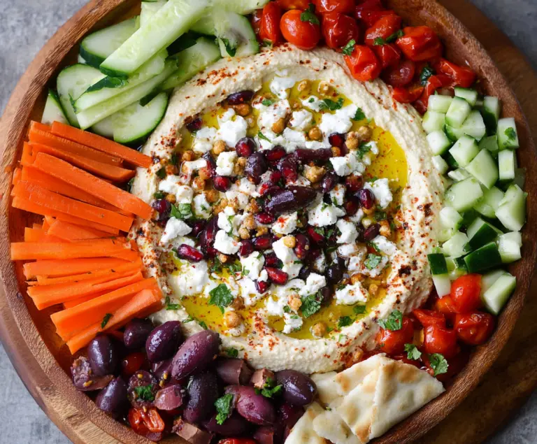 Mediterranean Hummus Dip Platter