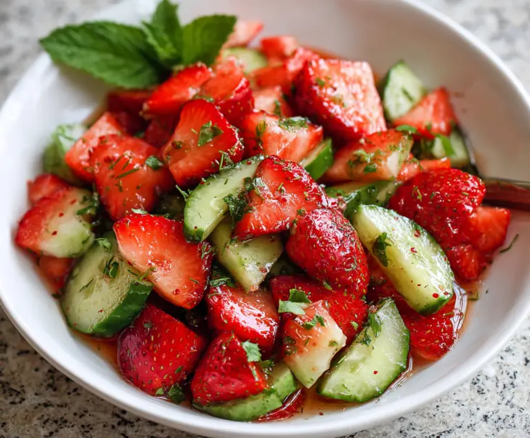 Cucumber Strawberry Salad