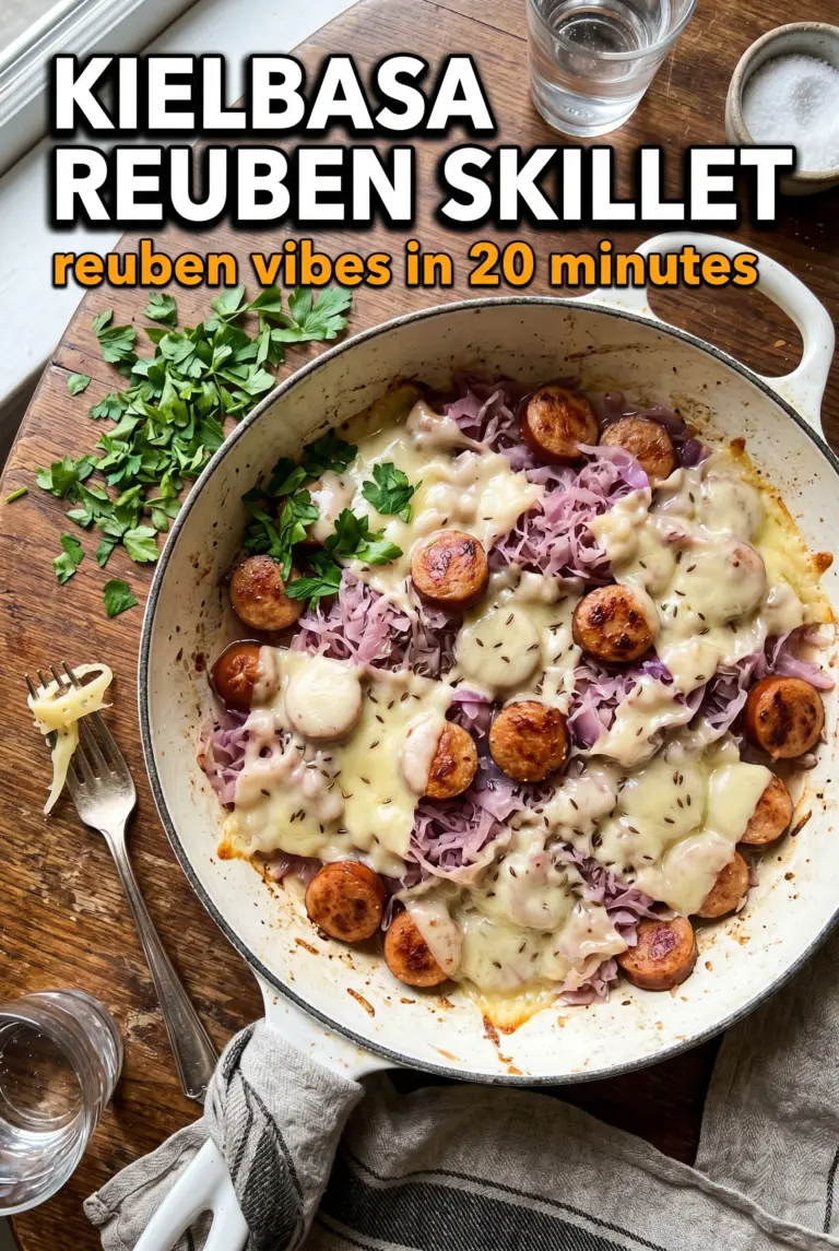Kielbasa Reuben Skillet