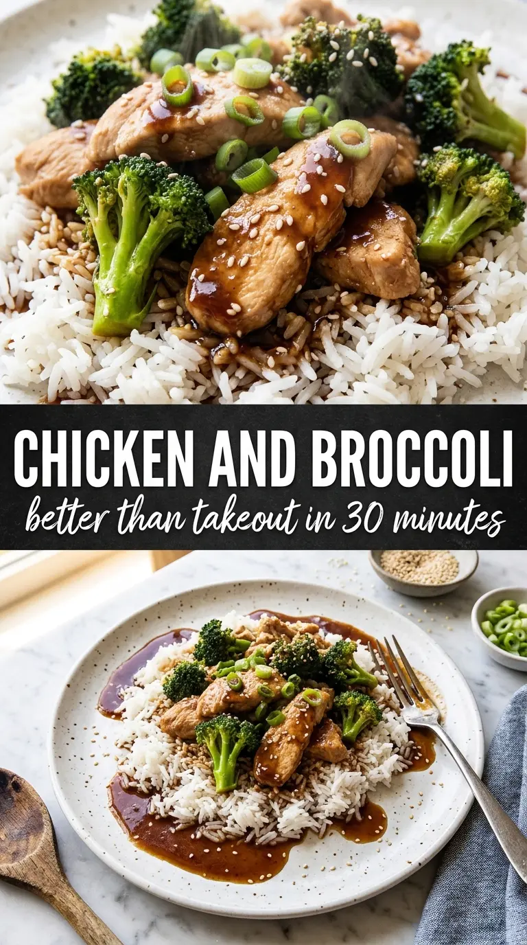 30-Minute Chicken and Broccoli glossy broccoli garlic soy