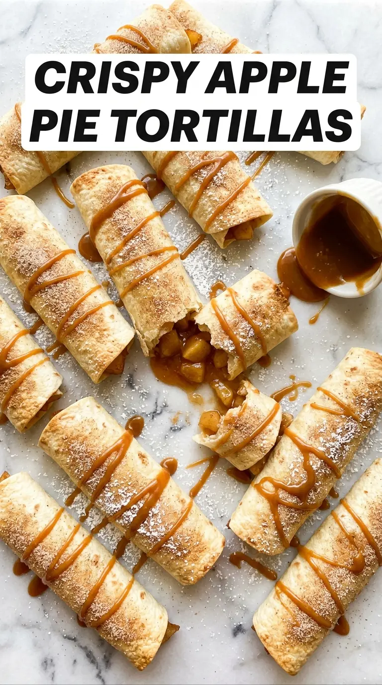 Apple Pie Tortillas cinnamon apples crispy