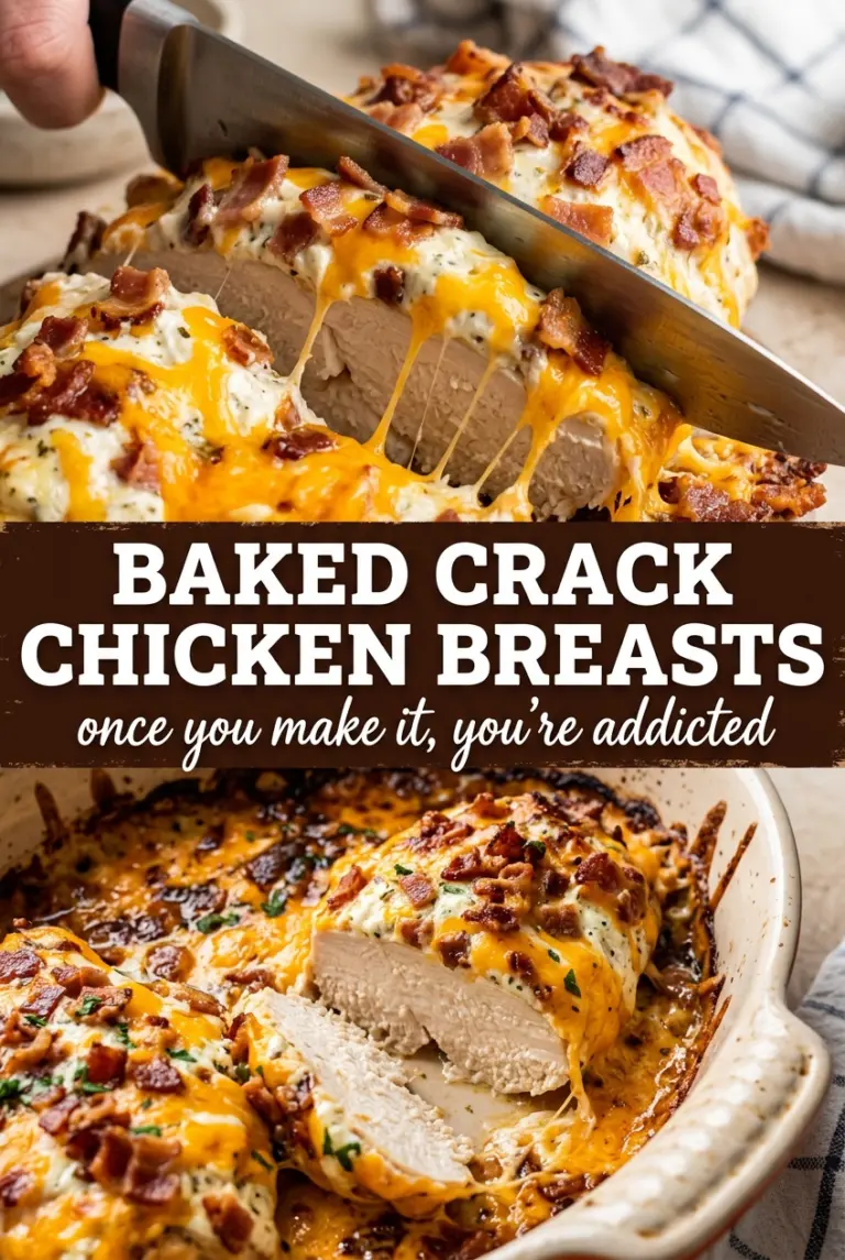 Baked Crack Chicken Breasts