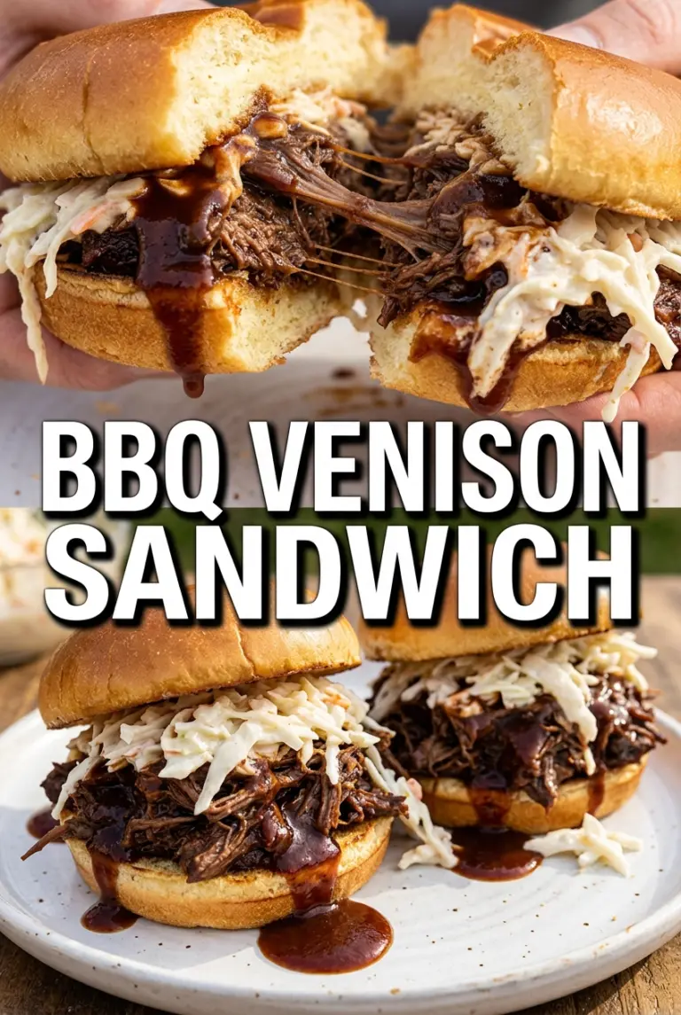 BBQ Venison Sandwich