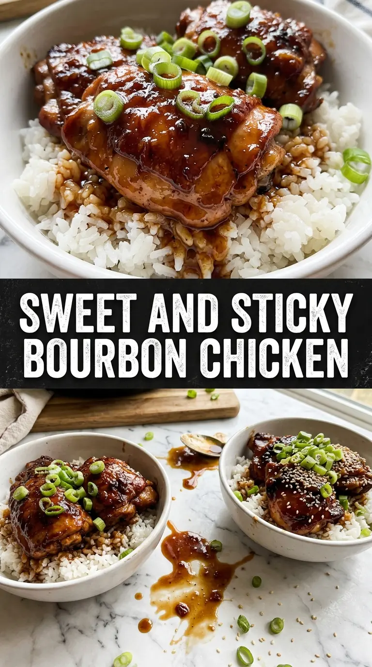 Blackstone Bourbon Chicken glossy caramelized chicken