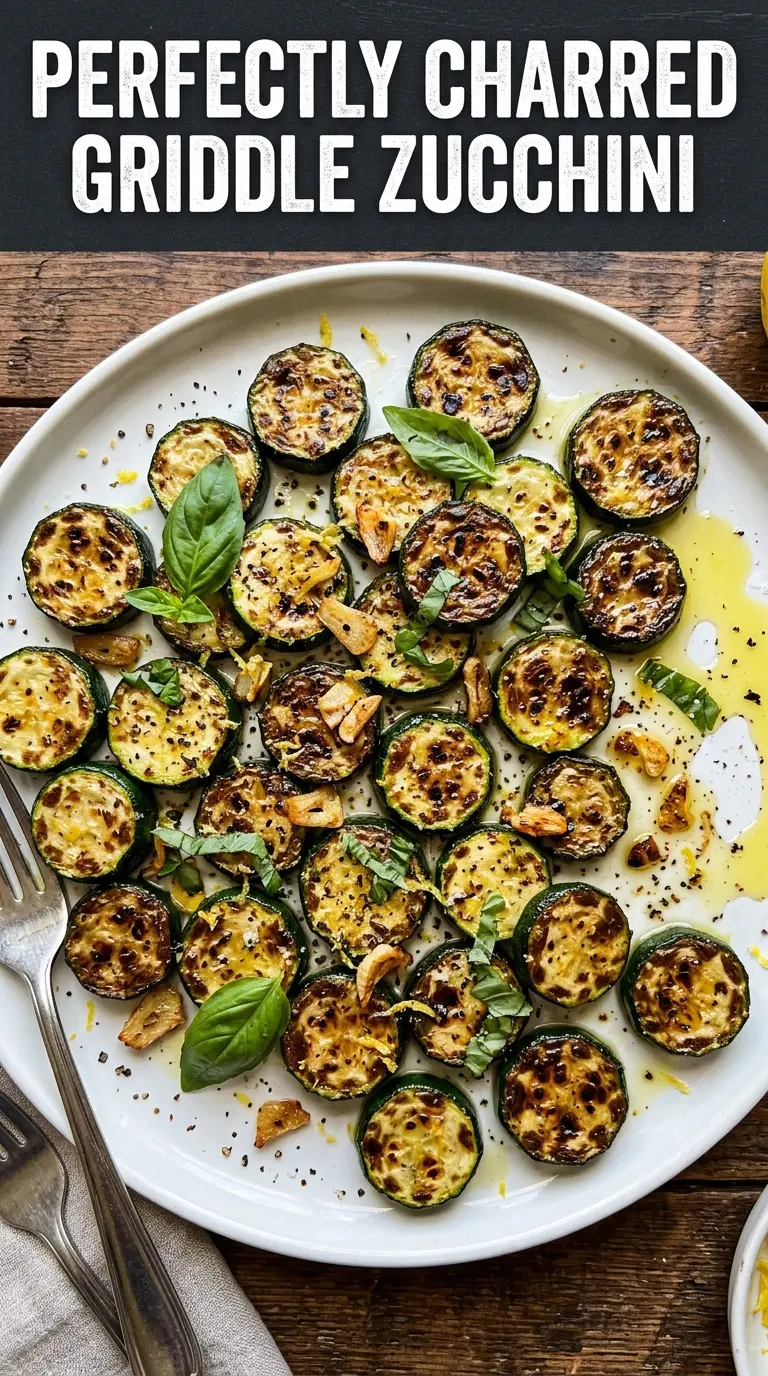 Blackstone griddle zucchini charred Parmesan basil
