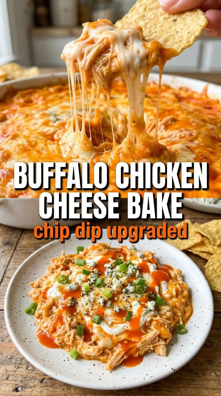 Buffalo Chicken Cheese Bake creamy cheesy