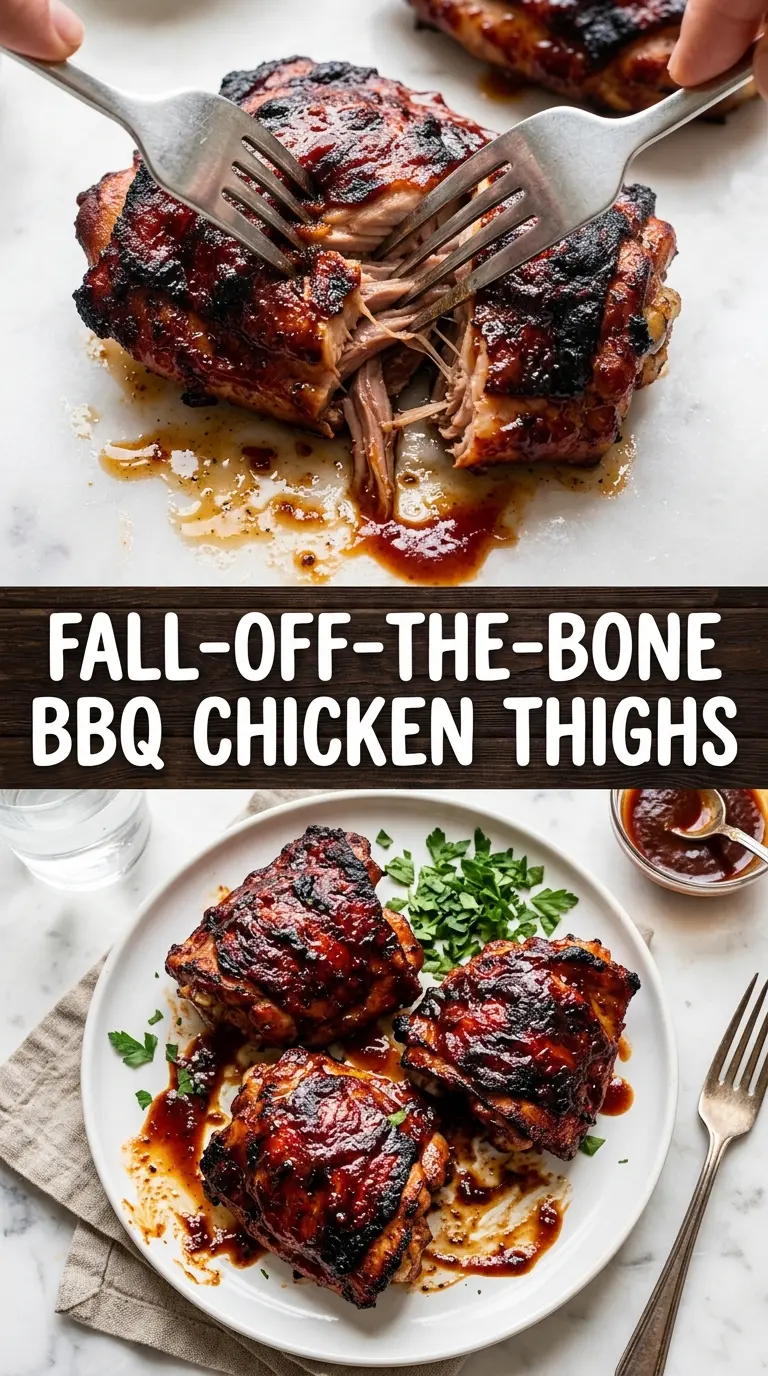 Caramelized BBQ Chicken Thighs smoky glazed crispy