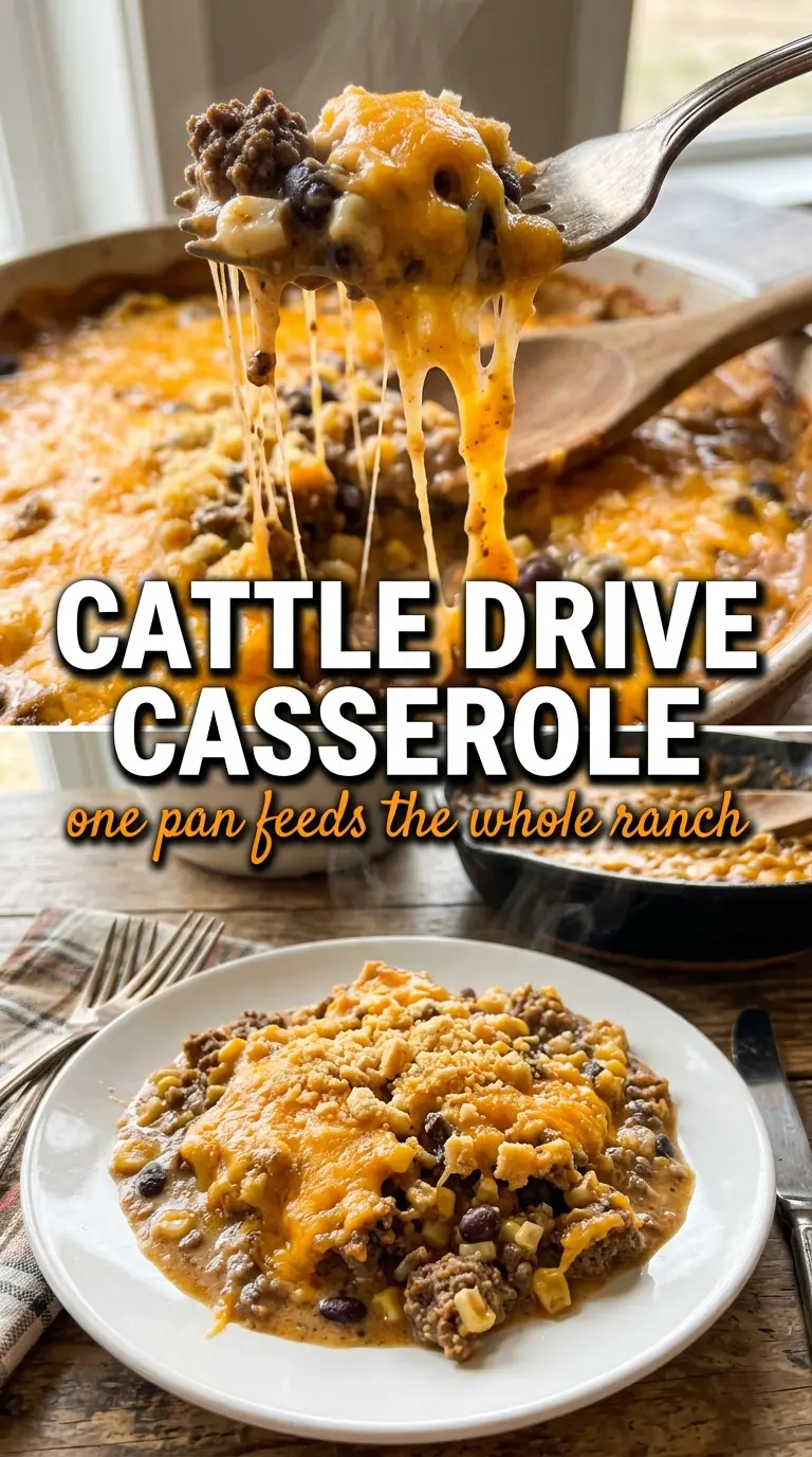 Cattle Drive Casserole cheesy beef bake