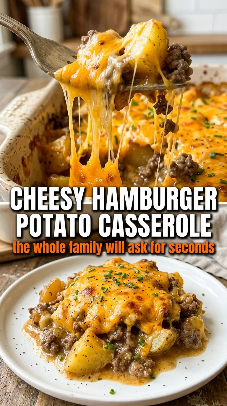 Cheesy Hamburger Potato Casserole creamy layered comfort
