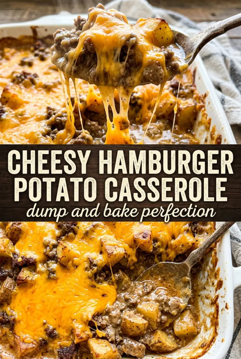 Cheesy Hamburger Potato Casserole
