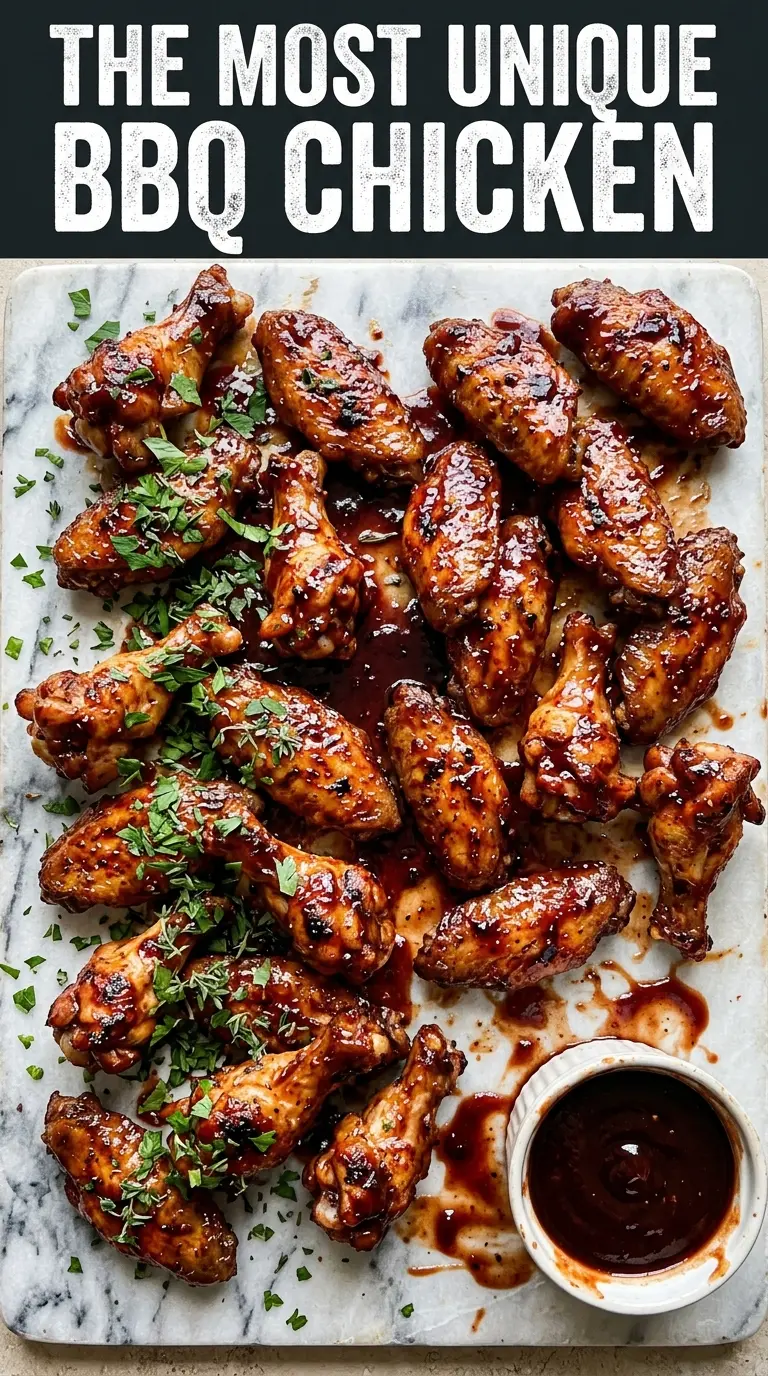Cherry Dr Pepper BBQ Chicken sticky glazed, cherry-kissed