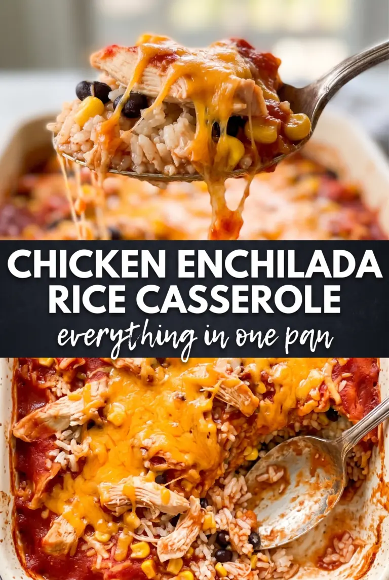 Chicken Enchilada Rice Casserole