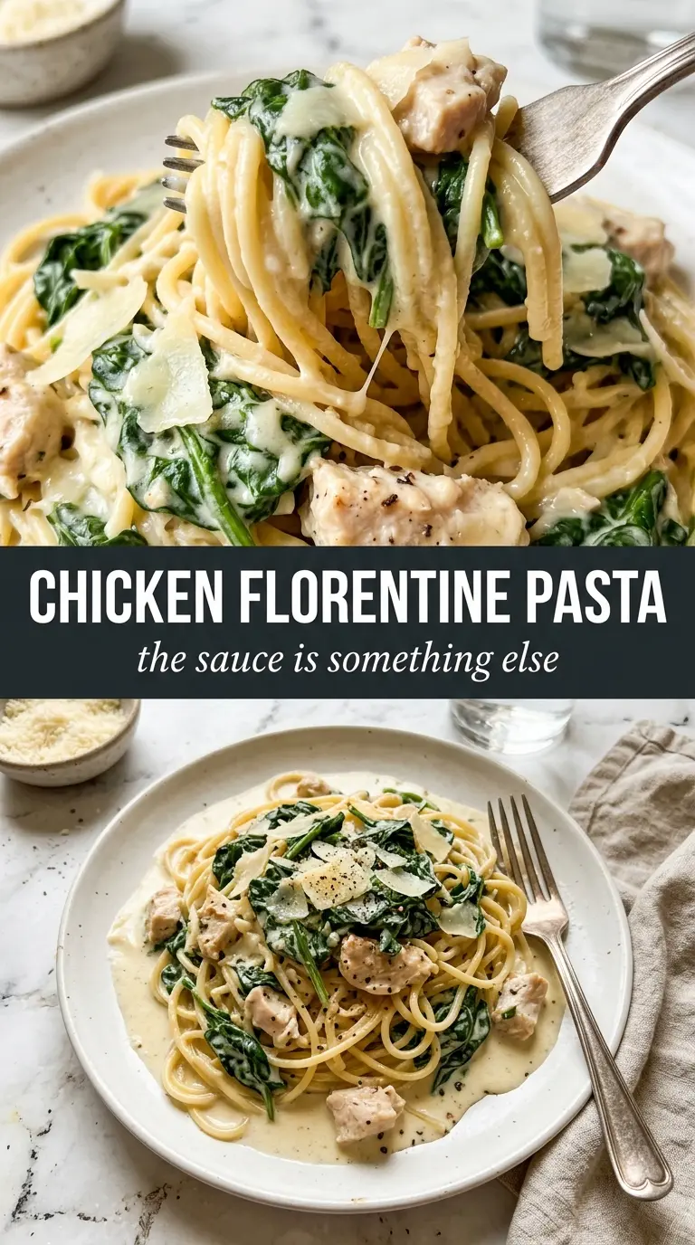 Chicken Florentine creamy spinach Parmesan